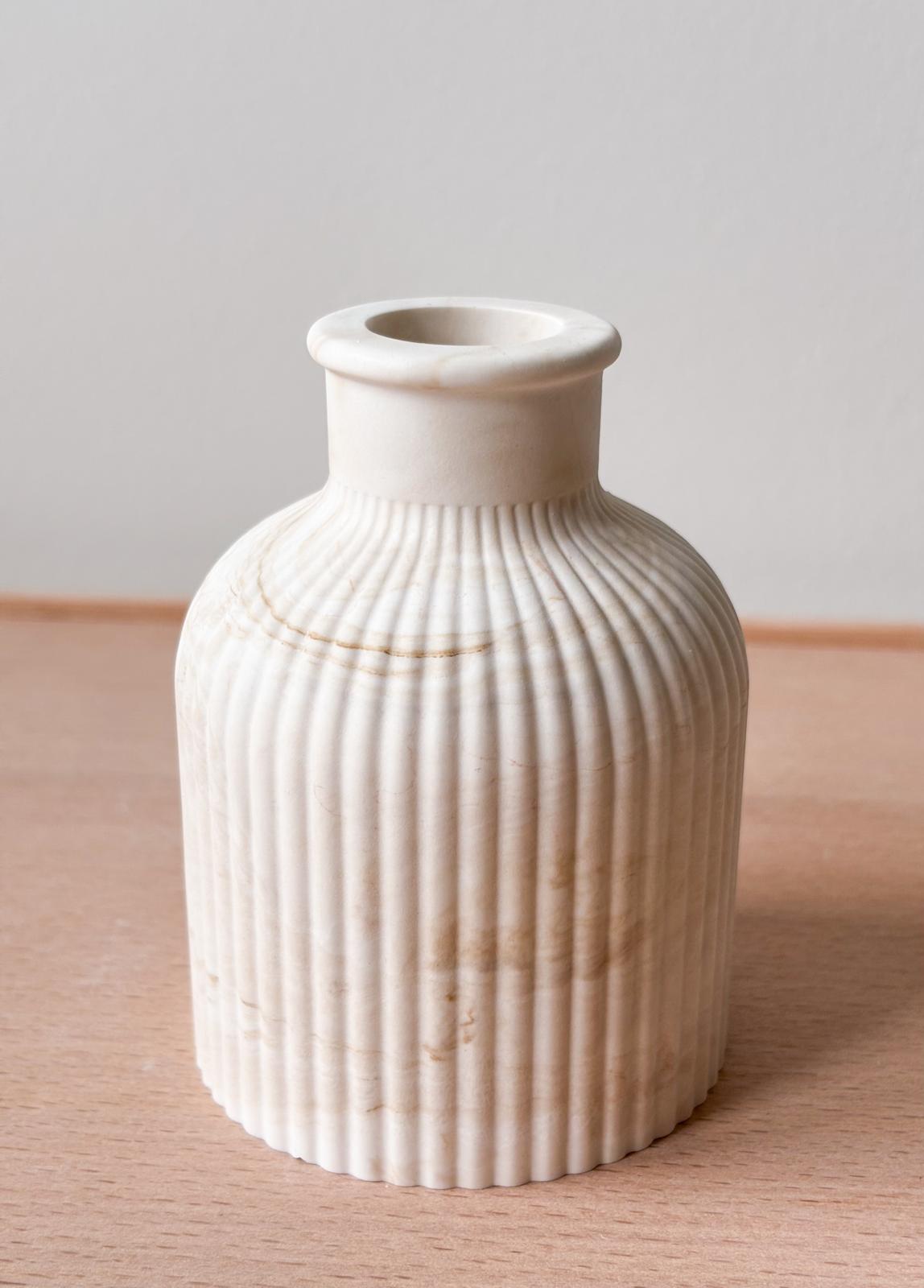 Vaasje Ribbel Beige