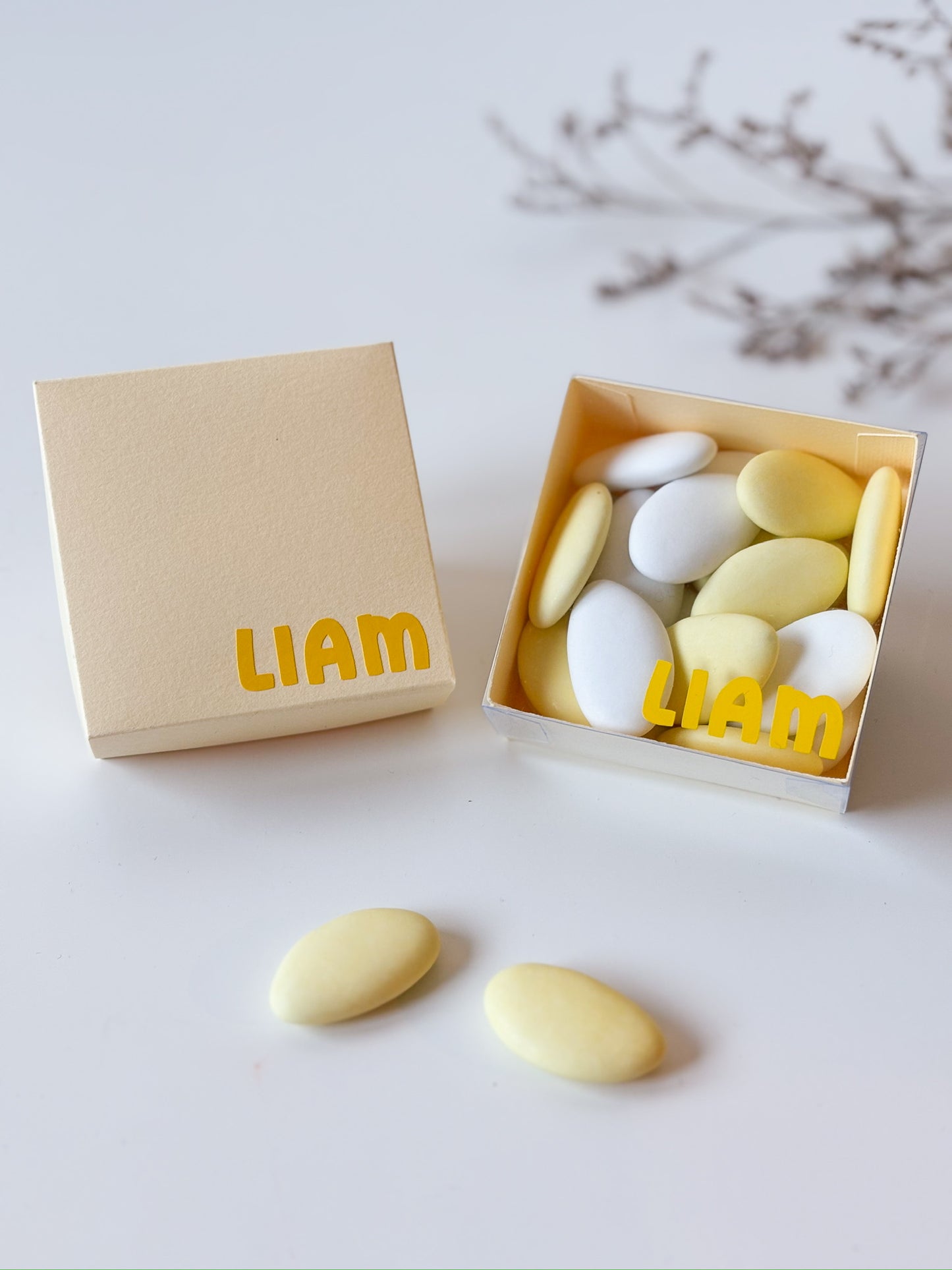 Dekseldoosje in onyx voor doopsuiker - Atelier D