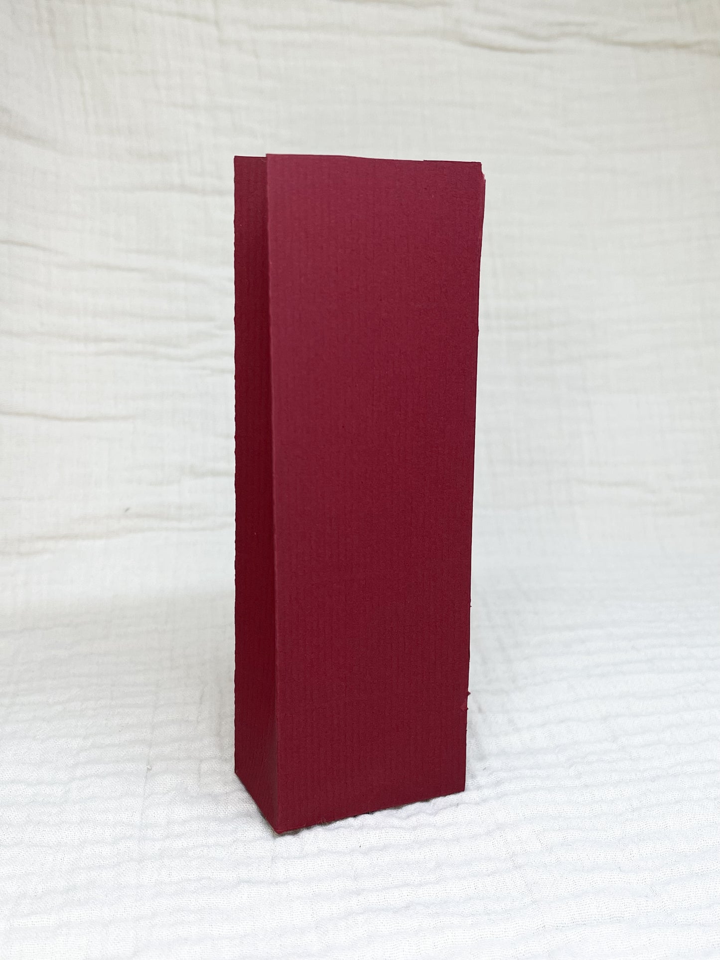 Hoog doosje in bordeaux voor doopsuiker - Atelier D