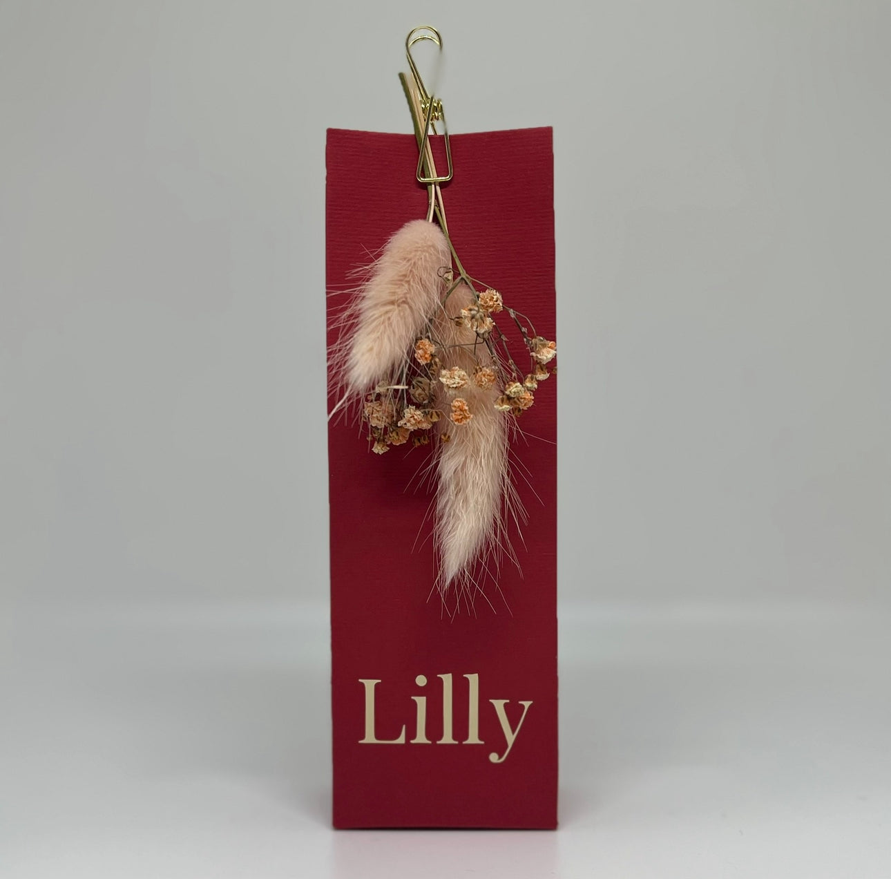 Hoog doosje in kers voor doopsuiker - Atelier D