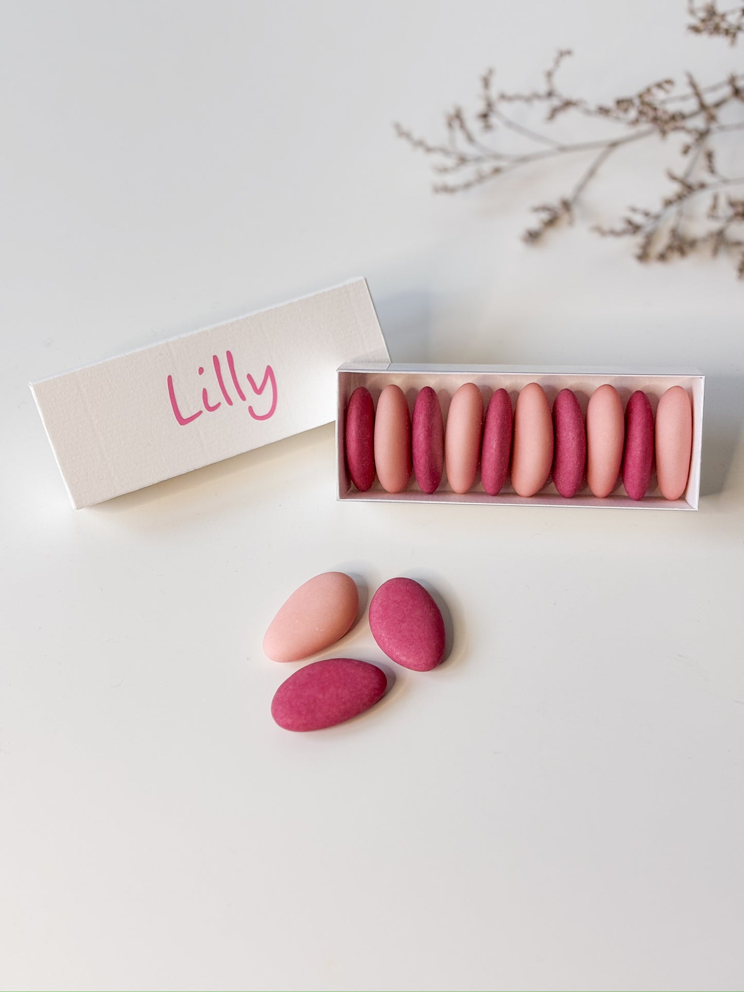 Luciferdoosje in Gebroken Wit voor doopsuiker - Atelier D
