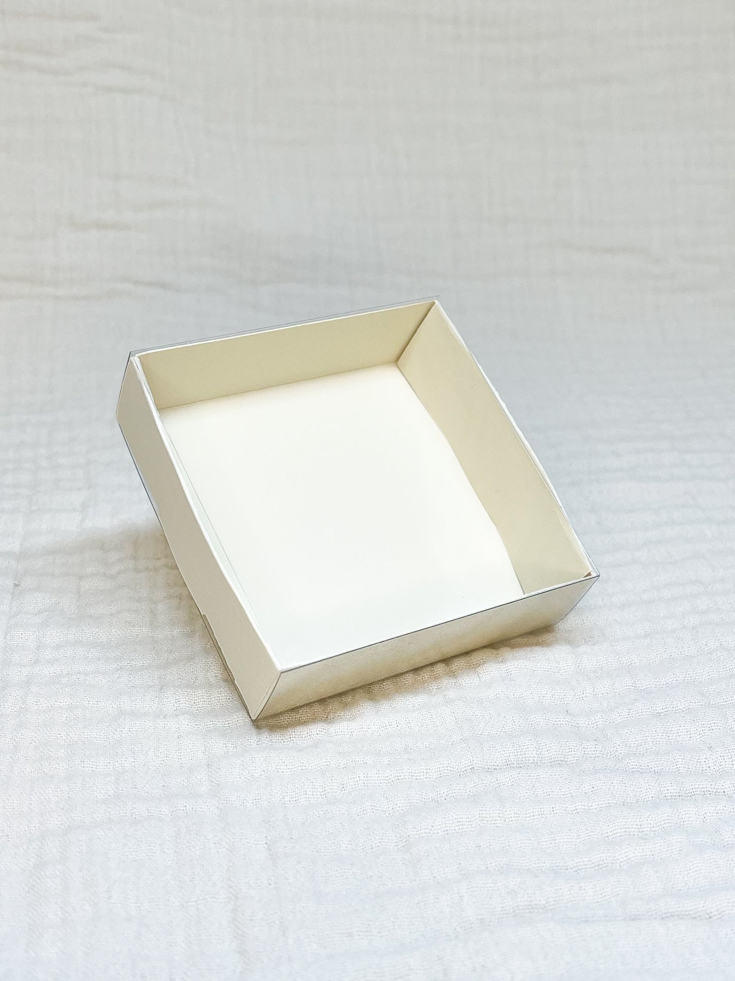 Schuifdoosje in vanille voor doopsuiker - Atelier D