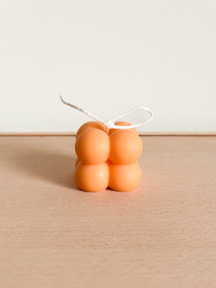 Kaars bolletjes - Oranje