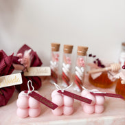 Kaars bolletjes - Licht Roze
