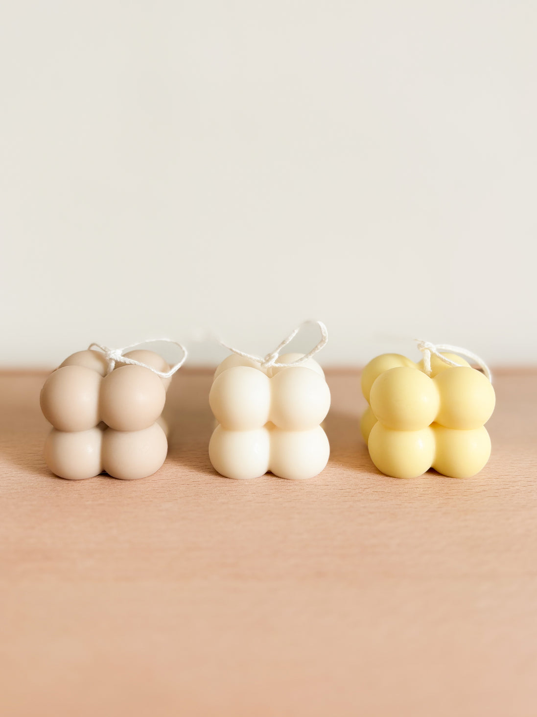 Kaars bolletjes - Wit