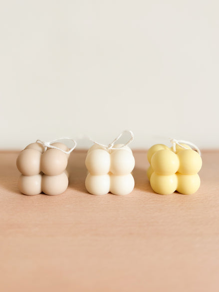 Kaars bolletjes - Beige