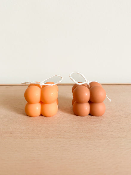Kaars bolletjes - Oranje