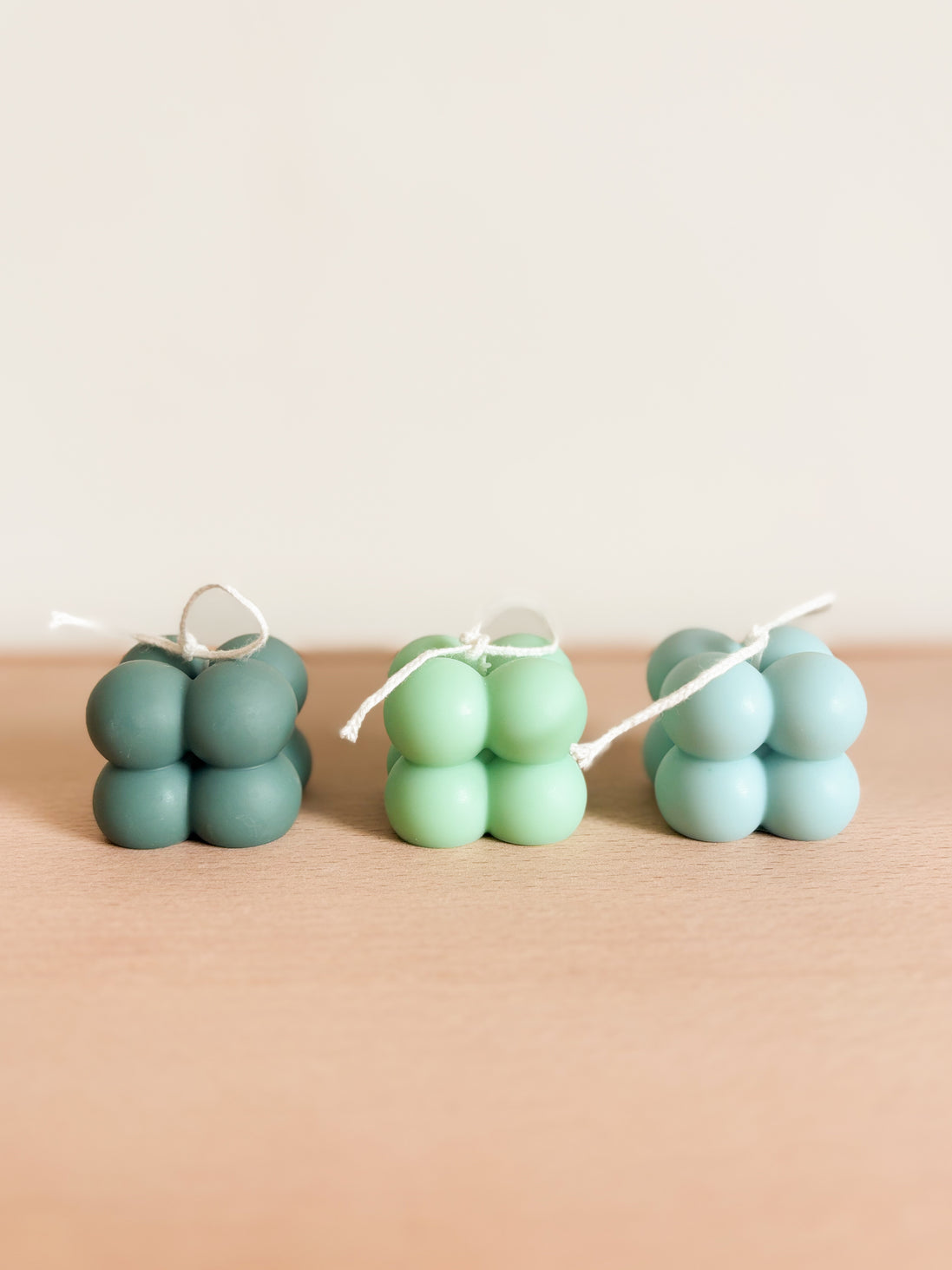 Kaars bolletjes - Groen
