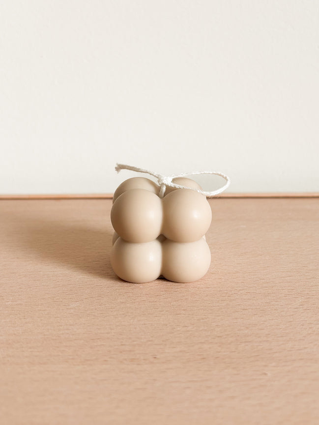 Kaars bolletjes - Beige