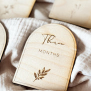 Mijlpaalkaartjes Hout (14 stuks) - Boog