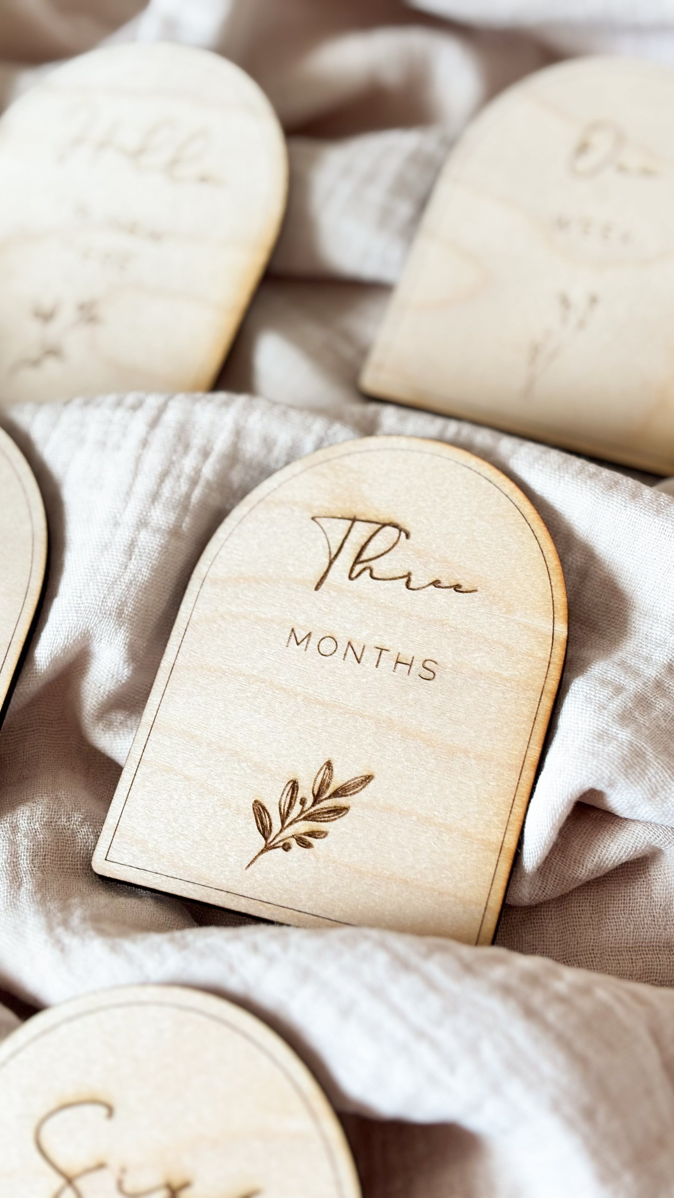 Mijlpaalkaartjes Hout (14 stuks) - Boog