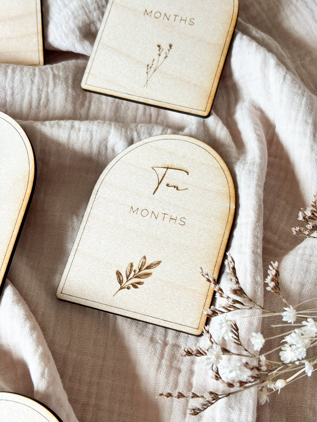 Mijlpaalkaartjes Hout (14 stuks) - Boog