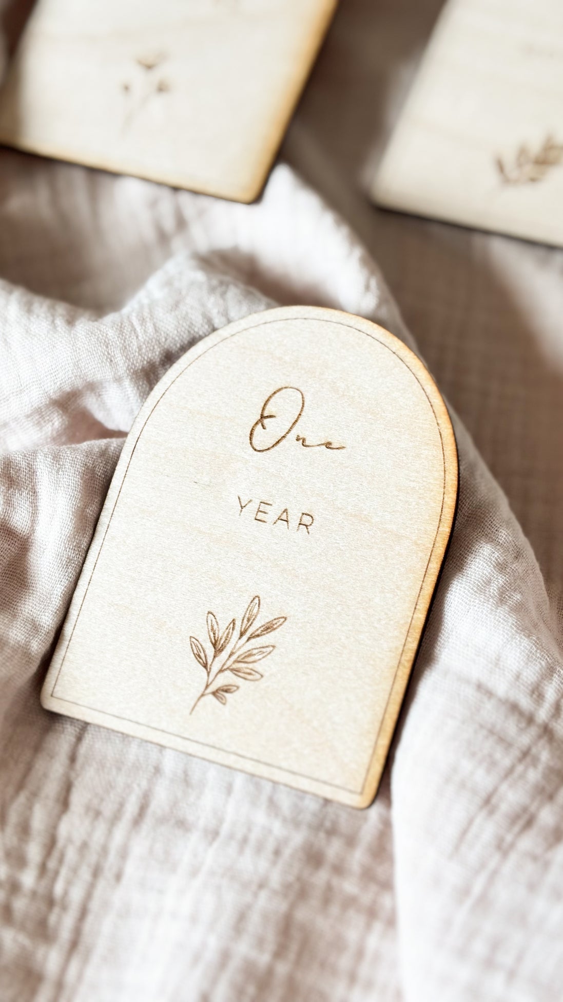 Mijlpaalkaartjes Hout (14 stuks) - Boog