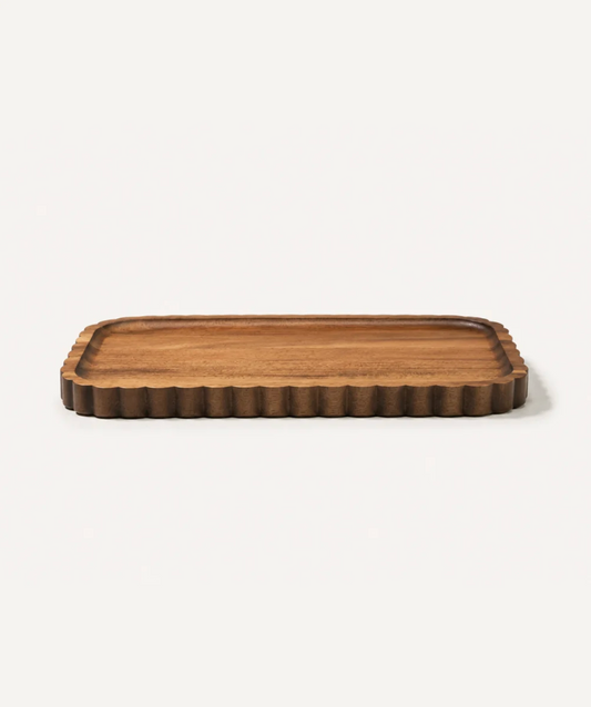 Wave Acacia Tray