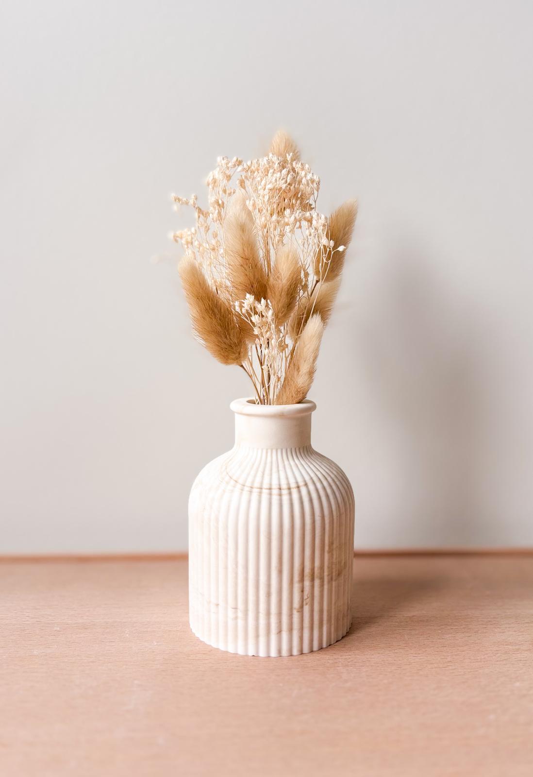 Vaasje Ribbel Beige