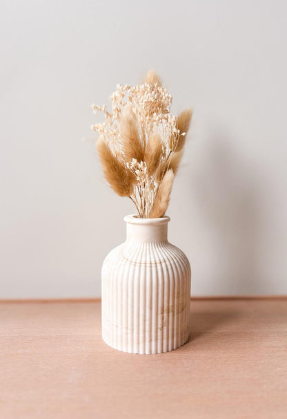 Vaasje Ribbel Beige