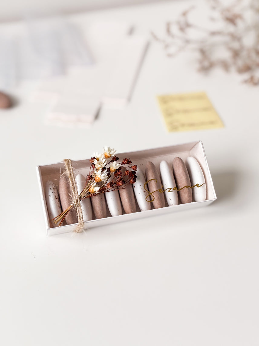Afgewerkt doopsuiker concept door middel van een Easy-Box.