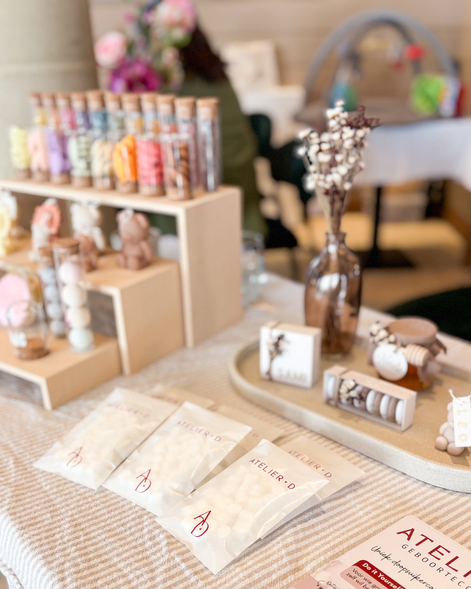 Een foto van Atelier D op de kids en babybeurs in Brecht.