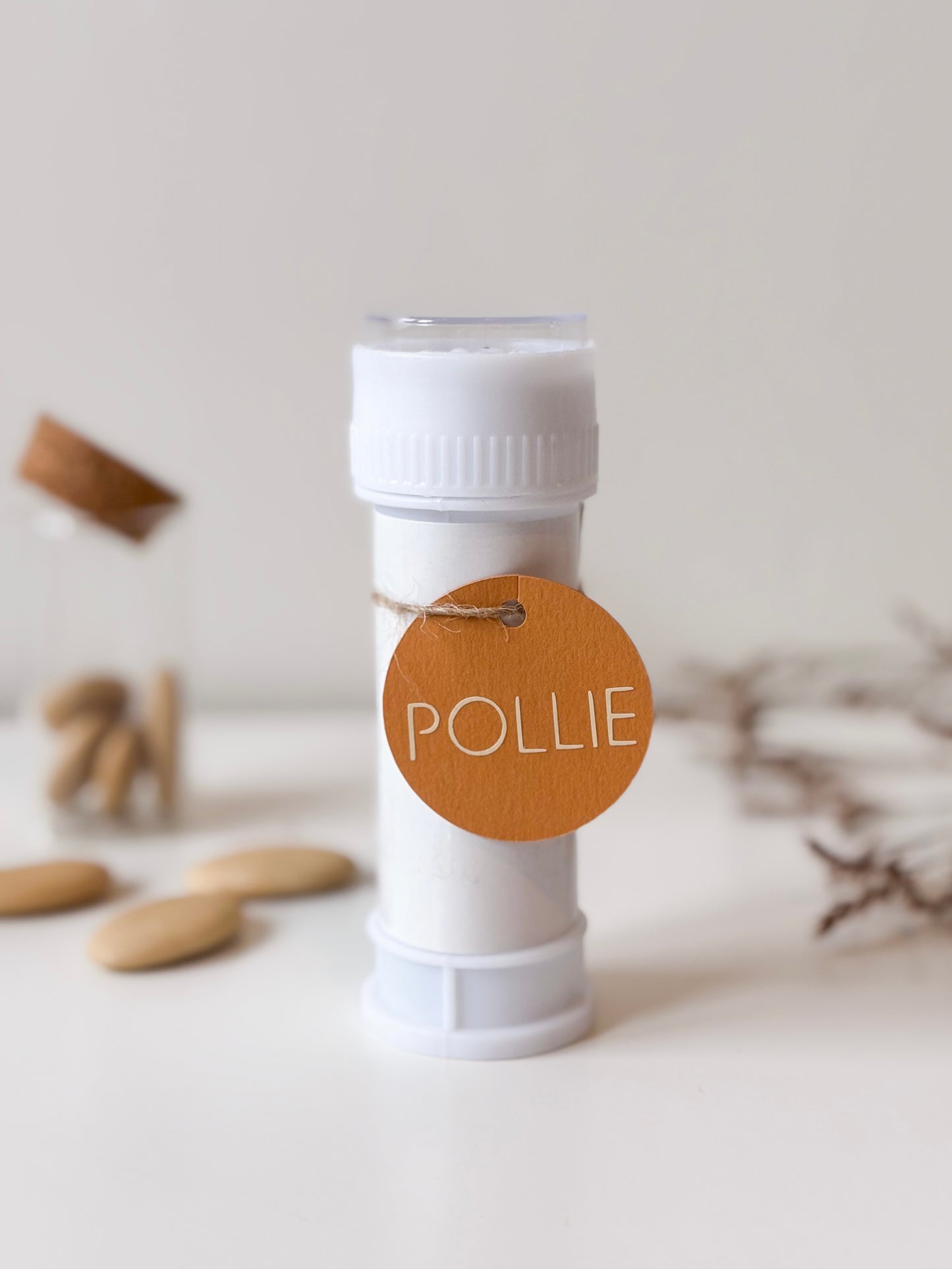 Bellenblaas in wit voor doopsuiker - Atelier D