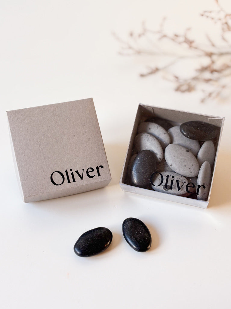 Dekseldoosje in china voor doopsuiker - Atelier D