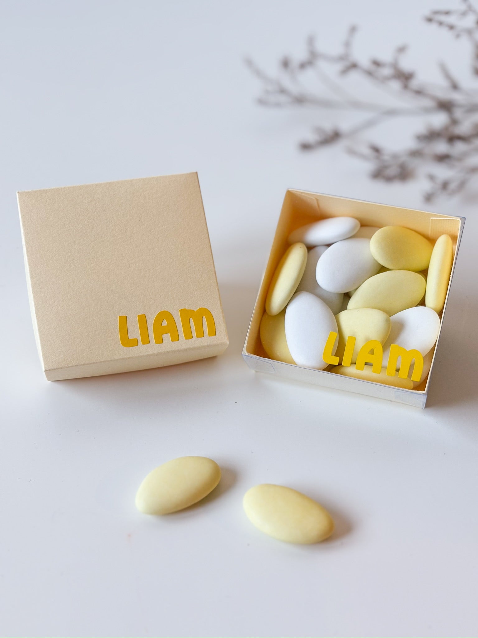 Dekseldoosje in onyx voor doopsuiker - Atelier D