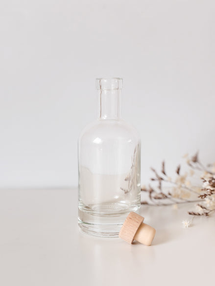 Drankflesje als verpakking voor doopsuiker. doopsuiker zelf maken.