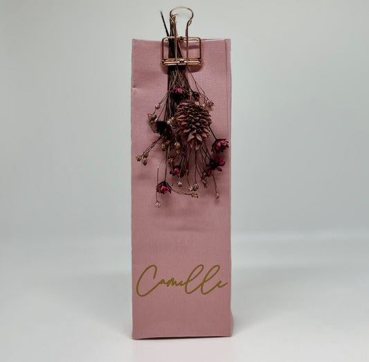 Hoog doosje in oud roze voor doopsuiker - Atelier D