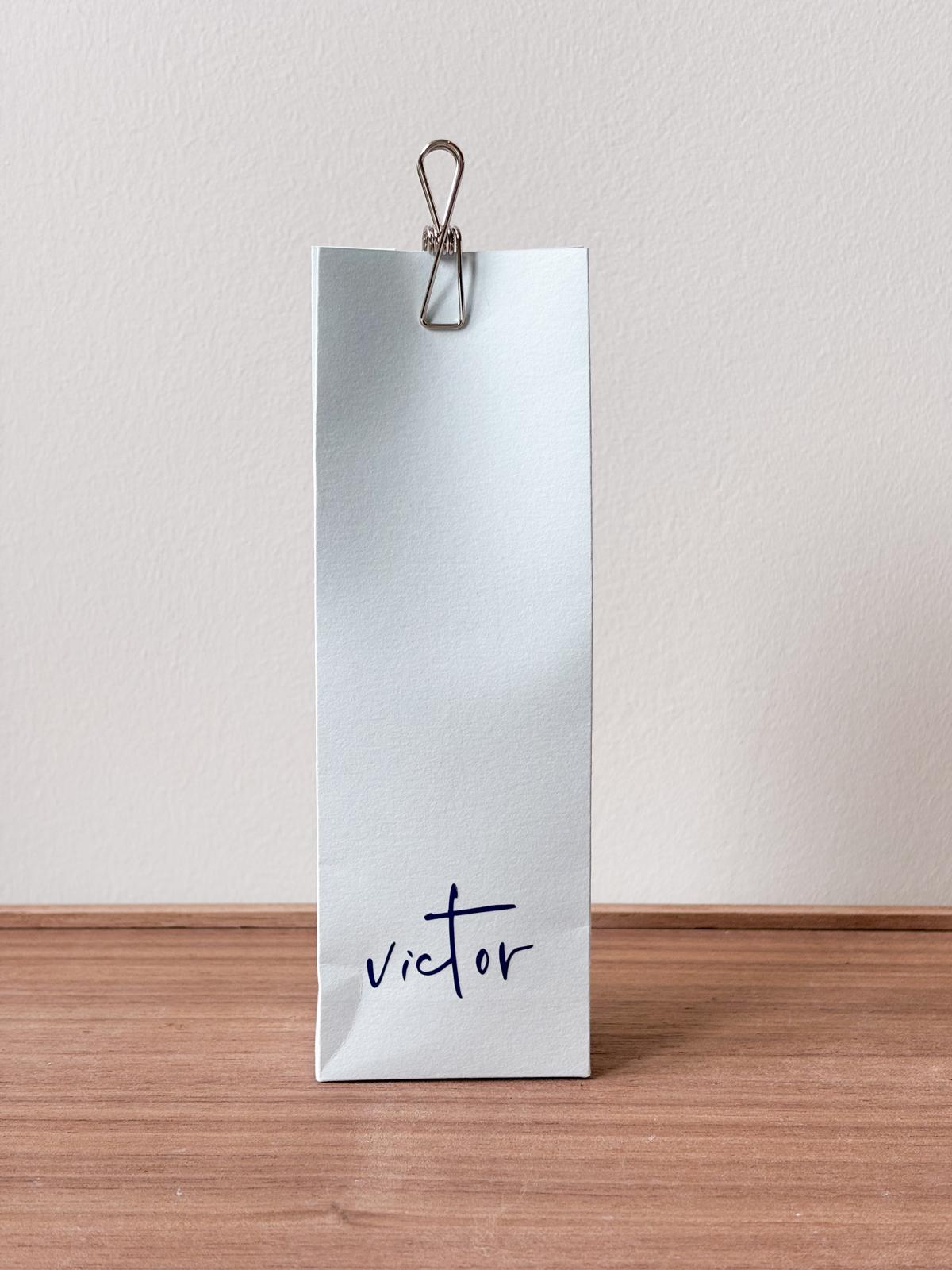 Hoog doosje in Pastel Blauw voor doopsuiker - Atelier D