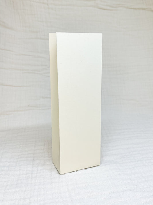 Hoog doosje in vanille voor doopsuiker - Atelier D