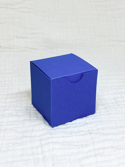 Kubusdoosje in blauw voor doopsuiker - Atelier D