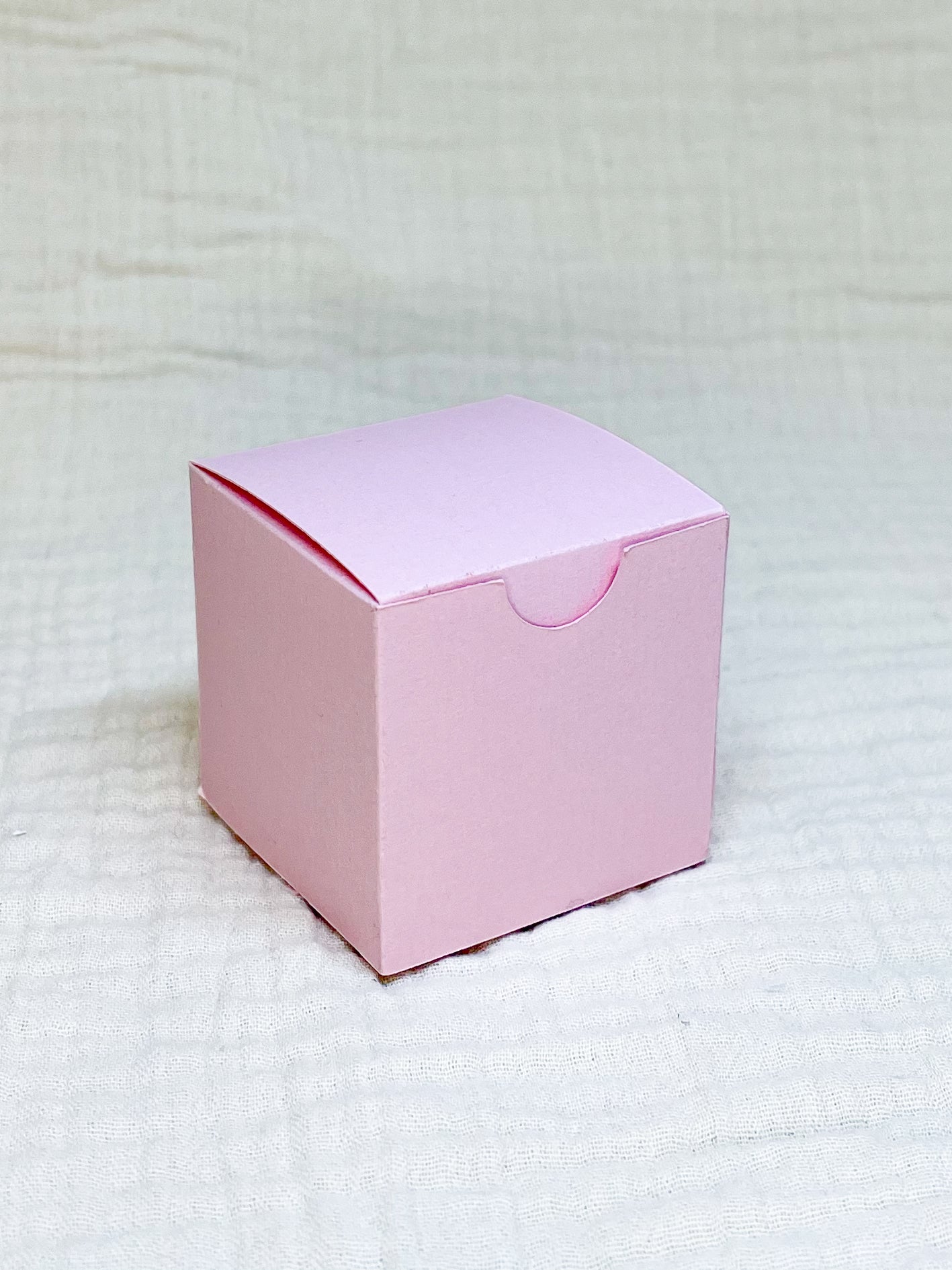 Kubusdoosje in blush voor doopsuiker - Atelier D