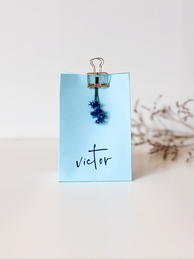 Laag doosje als verpakking voor doopsuiker. doopsuiker zelf maken.