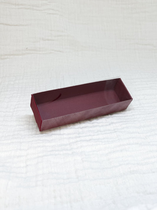 Luciferdoosje in bordeaux voor doopsuiker - Atelier D