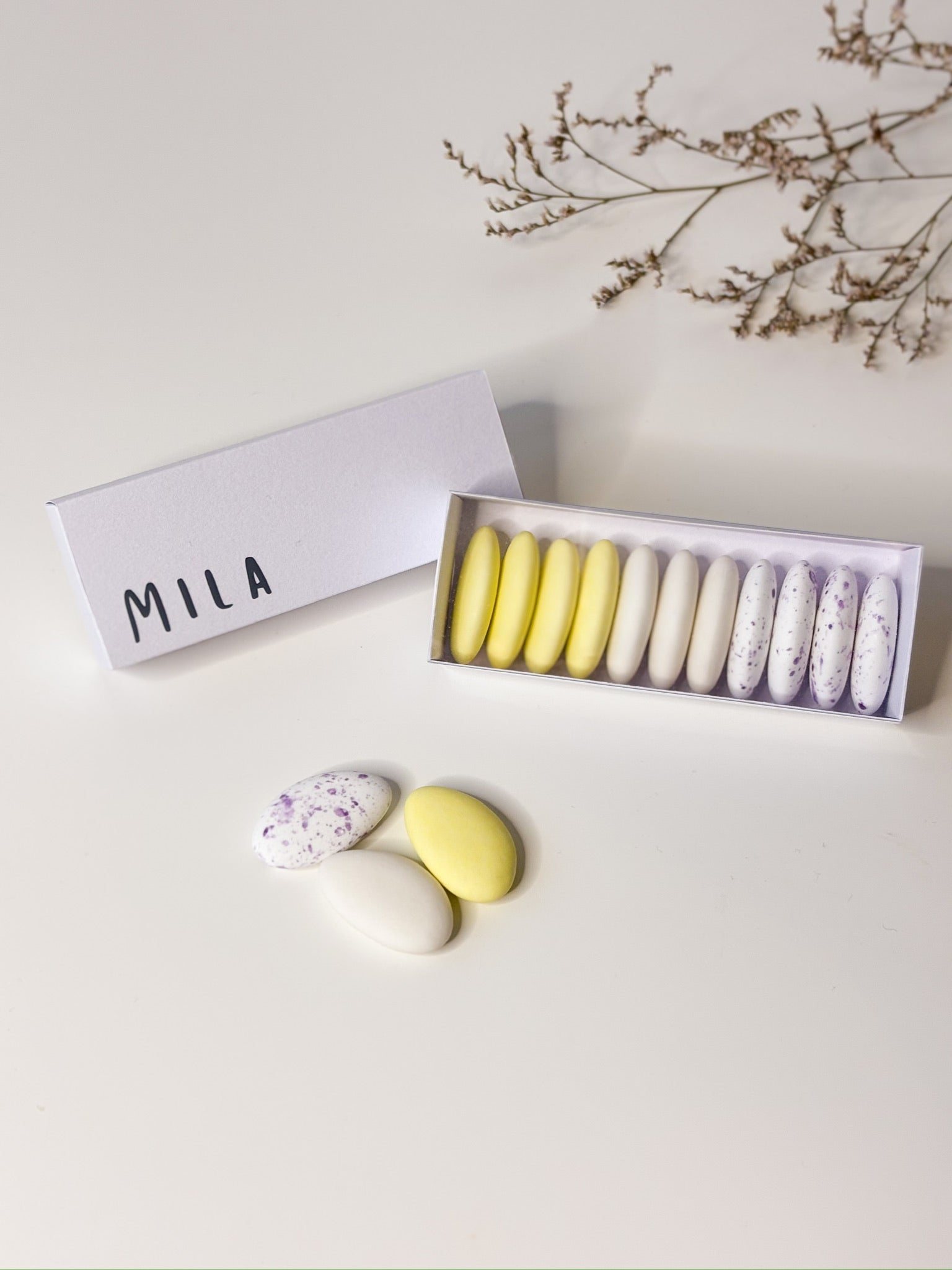 Luciferdoosje in Pastel Paars voor doopsuiker - Atelier D