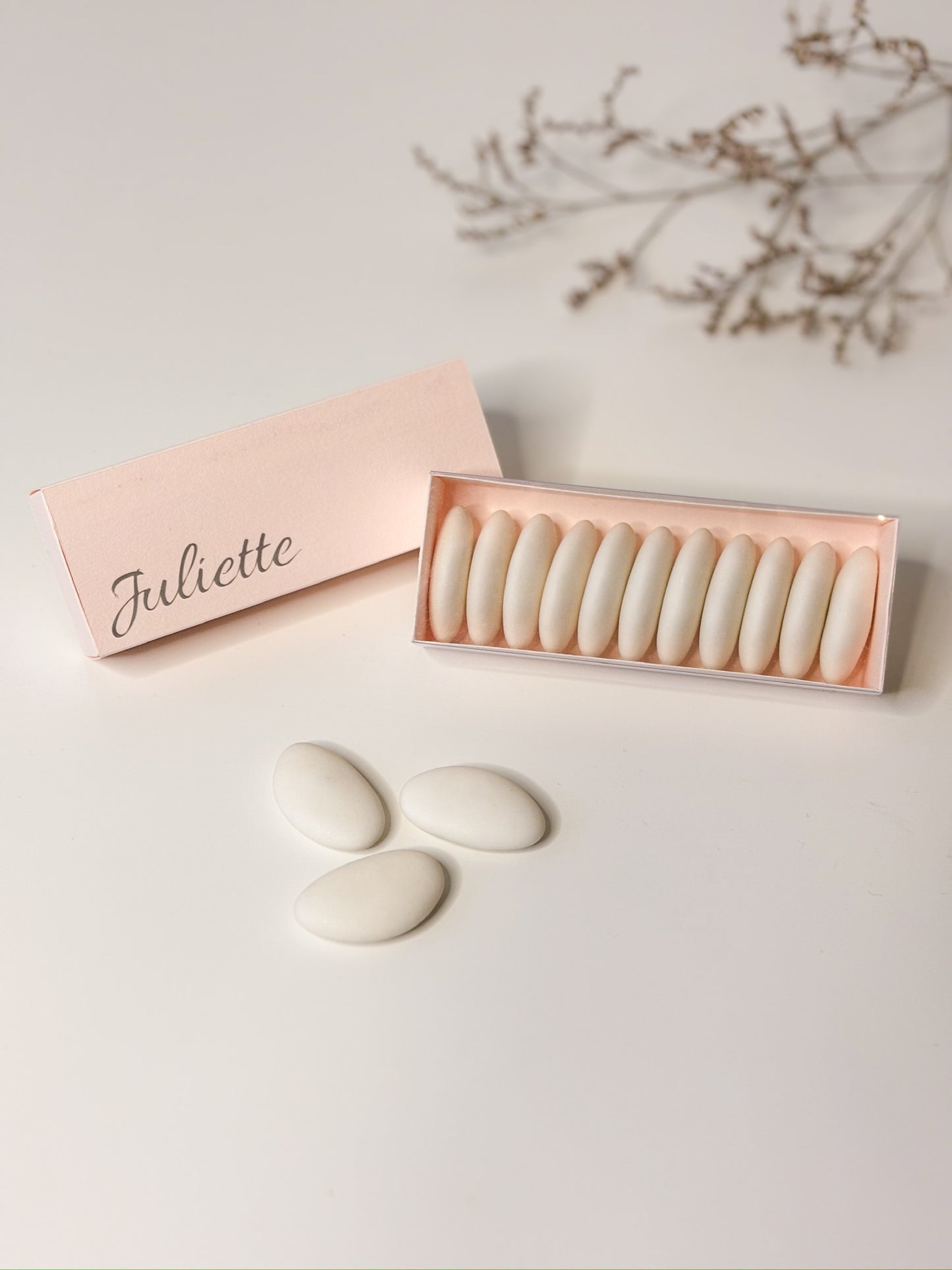 Luciferdoosje in Pastel Roze voor doopsuiker - Atelier D