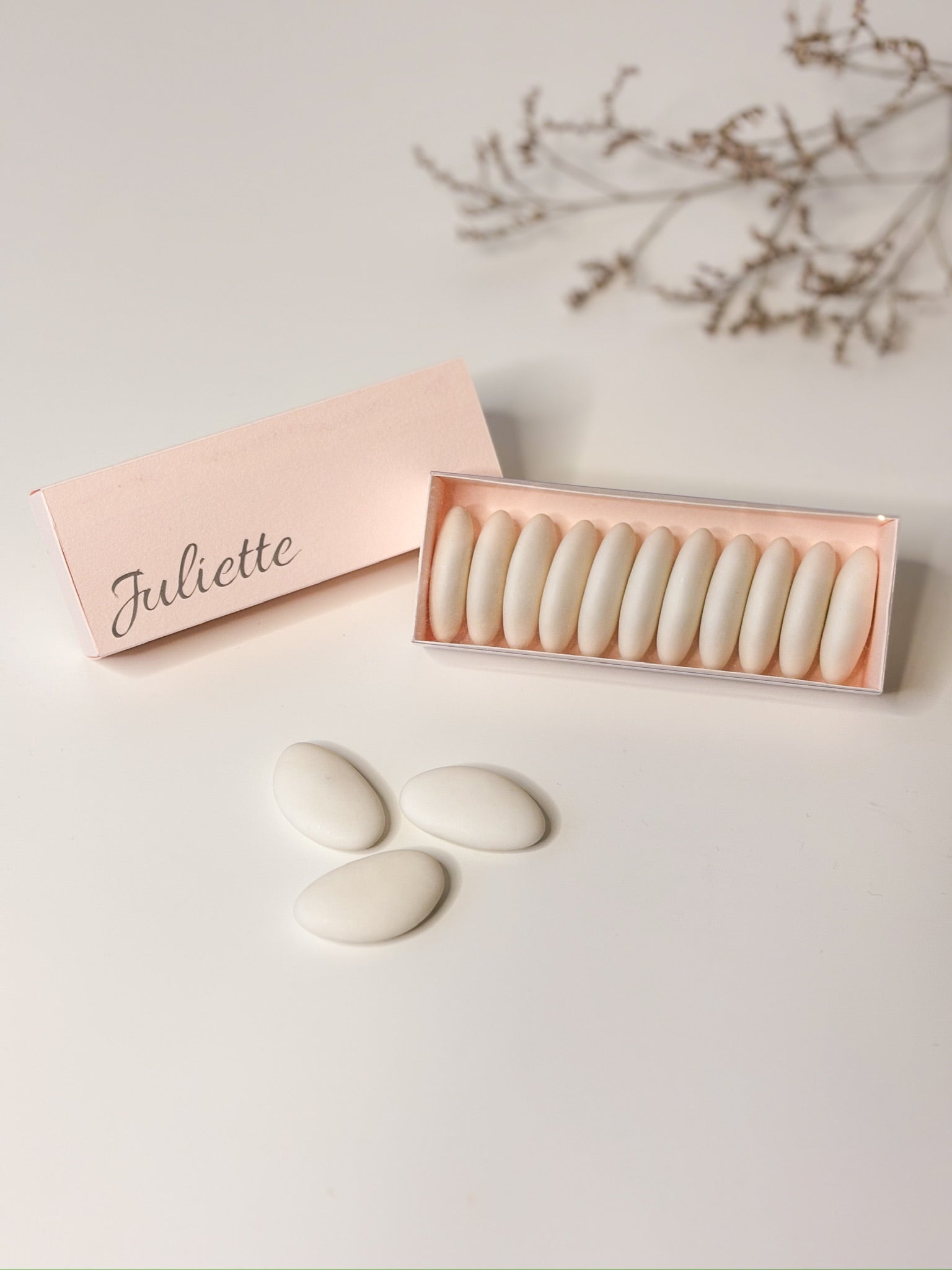 Luciferdoosje in Pastel Roze voor doopsuiker - Atelier D