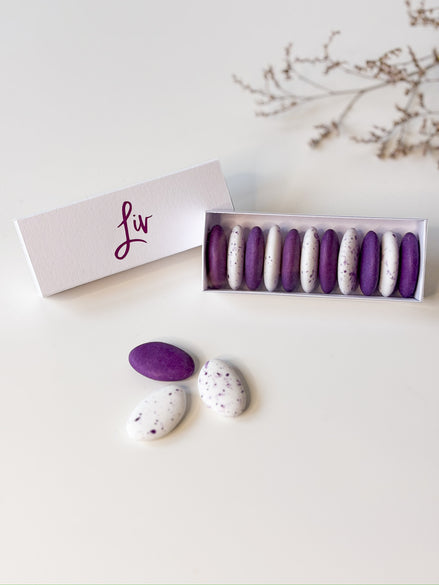 Luciferdoosje in wit voor doopsuiker - Atelier D
