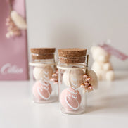 Proefbuisje breed met kurken dop voor doopsuiker zelf maken - Atelier D
