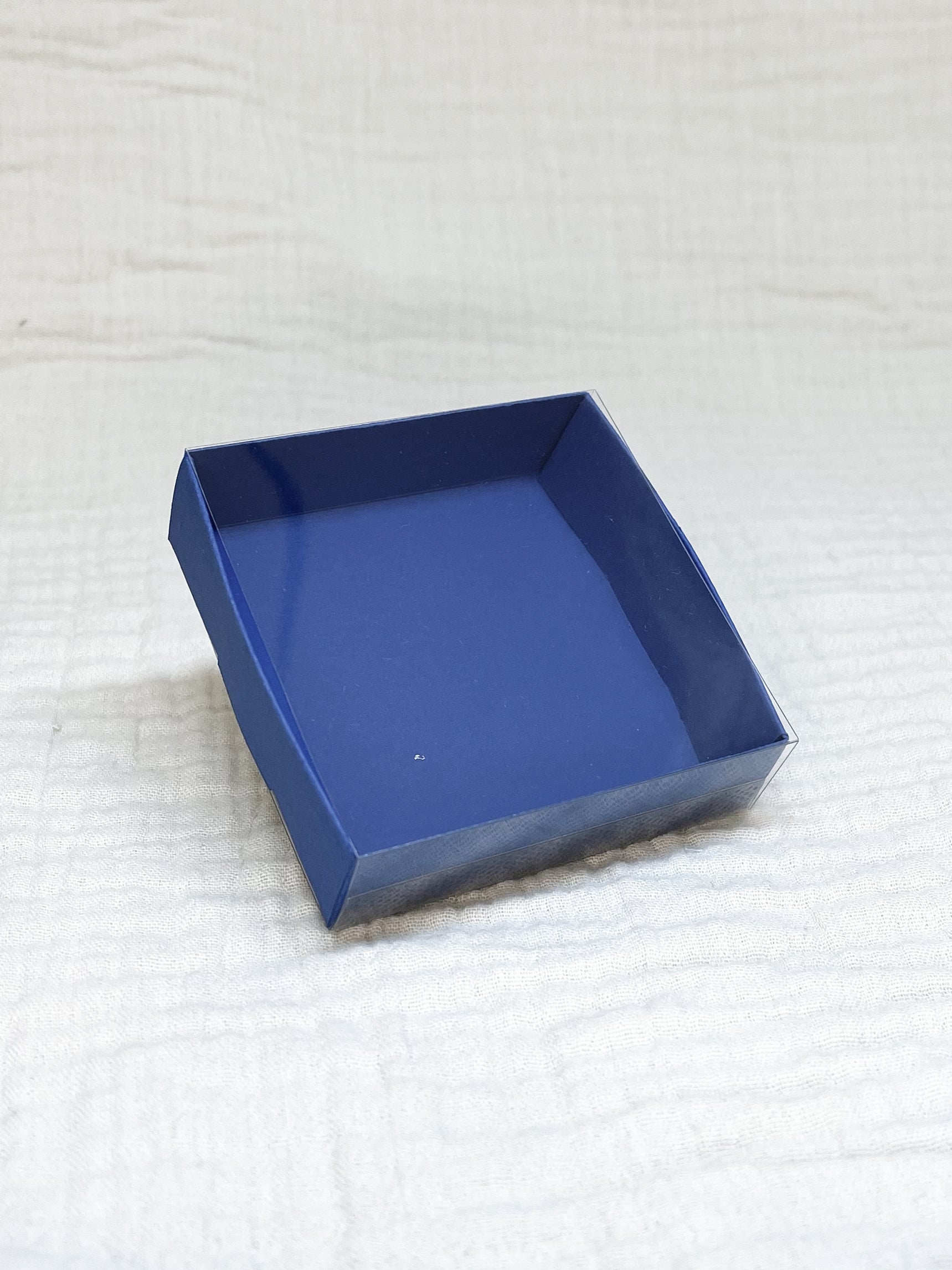 Schuifdoosje in donker blauw voor doopsuiker - Atelier D