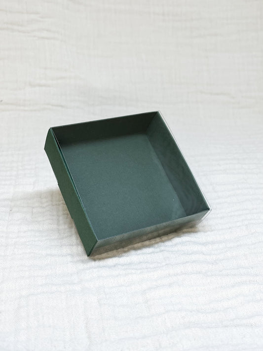 Schuifdoosje in donker groen voor doopsuiker - Atelier D