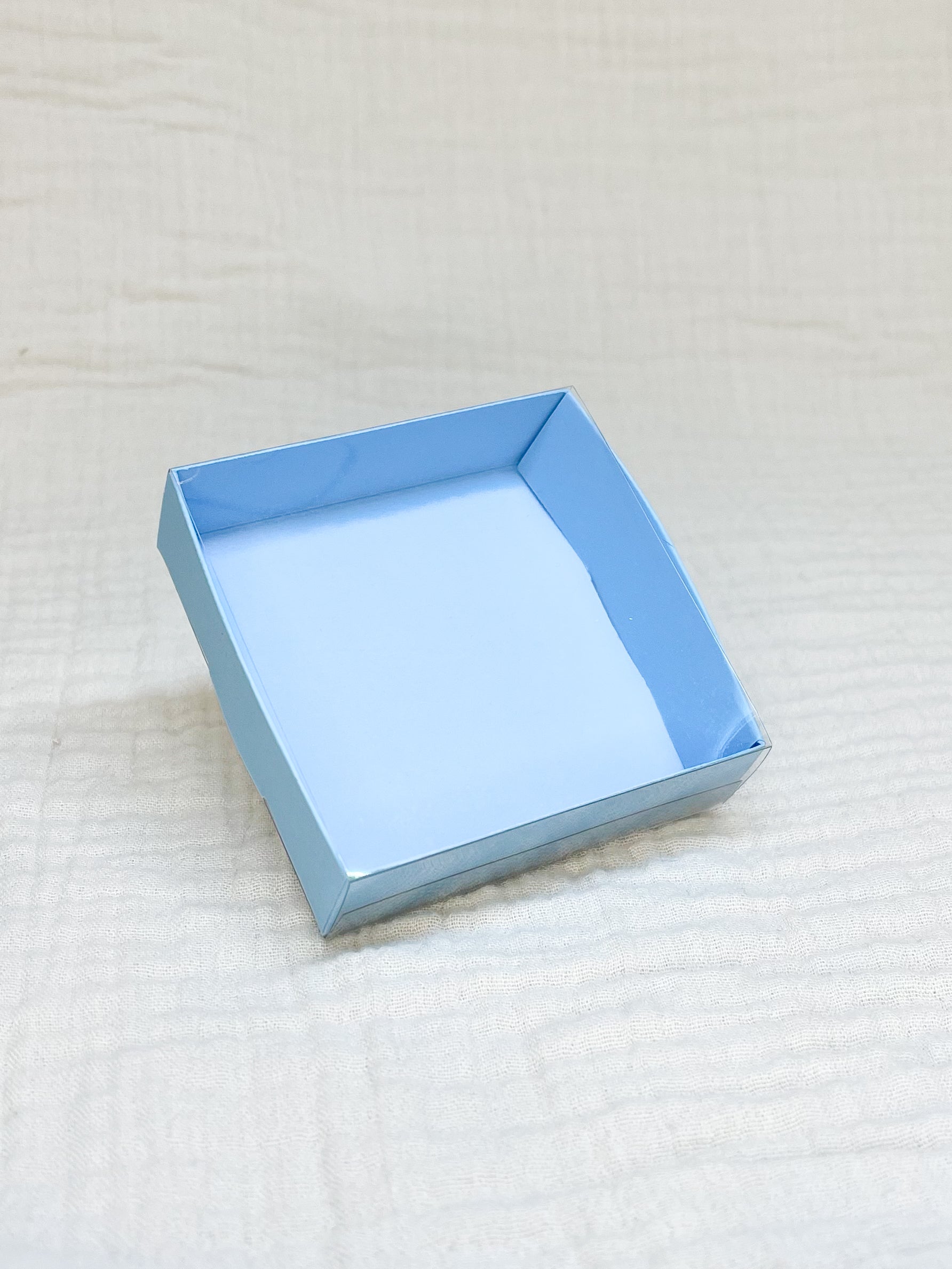 Schuifdoosje in hemelsblauw voor doopsuiker - Atelier D