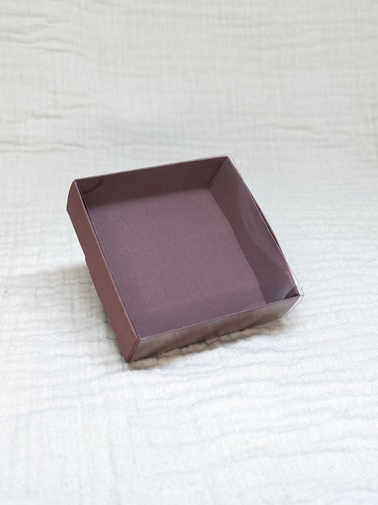 Schuifdoosje in kastanje voor doopsuiker - Atelier D