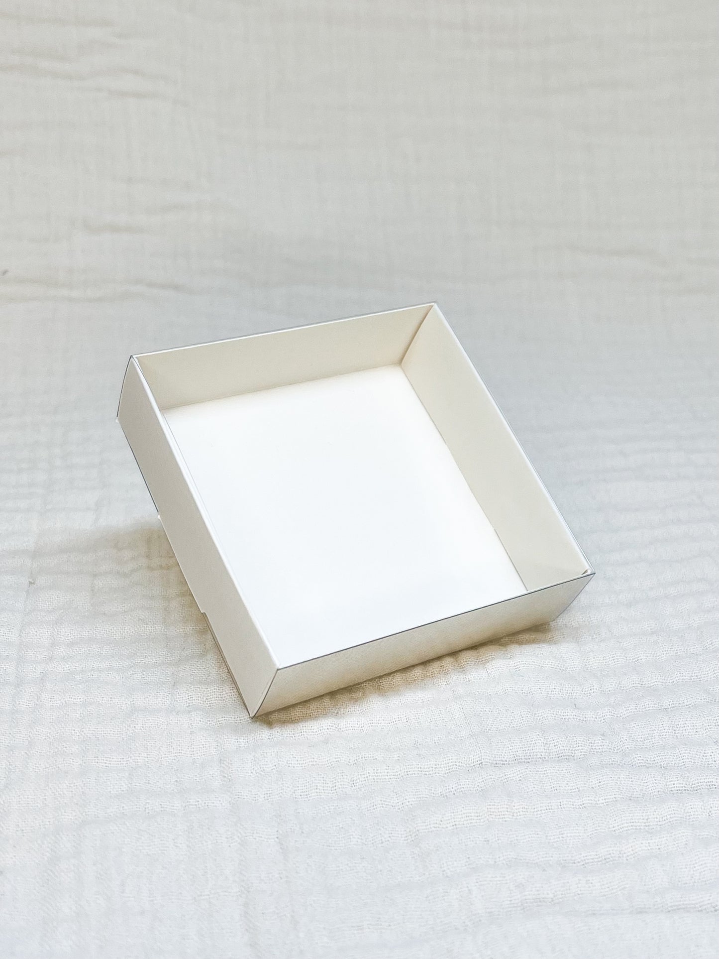 Schuifdoosje in linnen voor doopsuiker - Atelier D