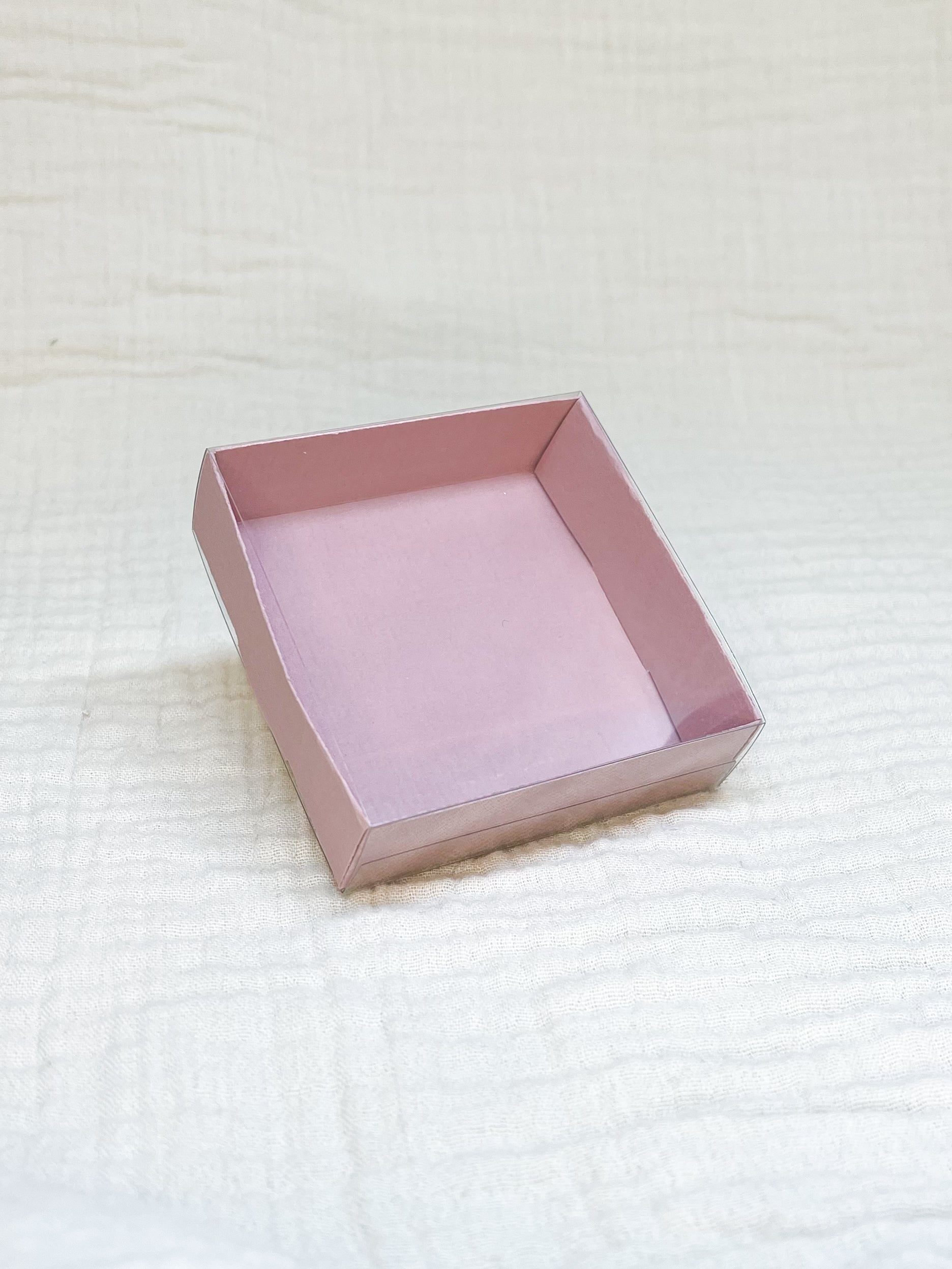 Schuifdoosje in oud roze voor doopsuiker - Atelier D