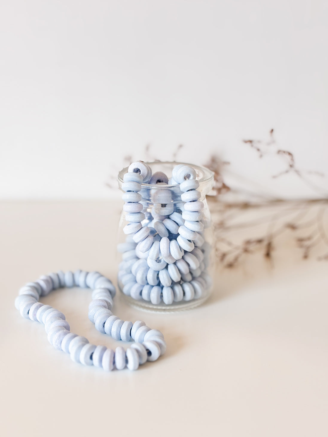 Snoepketting in blauw als vulling voor doopsuiker. doopsuiker zelf maken.