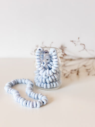 Snoepketting in blauw als vulling voor doopsuiker. doopsuiker zelf maken.