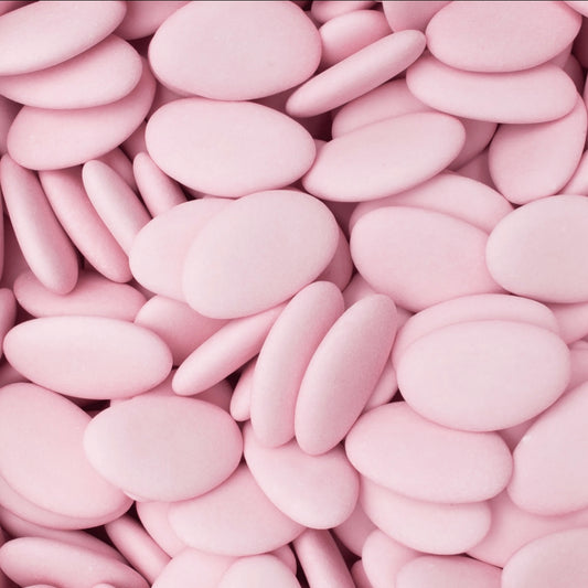 Suikerbonen: Dragees extra Babyroos Mat voor doopsuiker - Atelier D