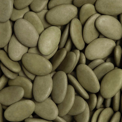 Suikerbonen: Dragees extra Velvet Green voor doopsuiker - Atelier D