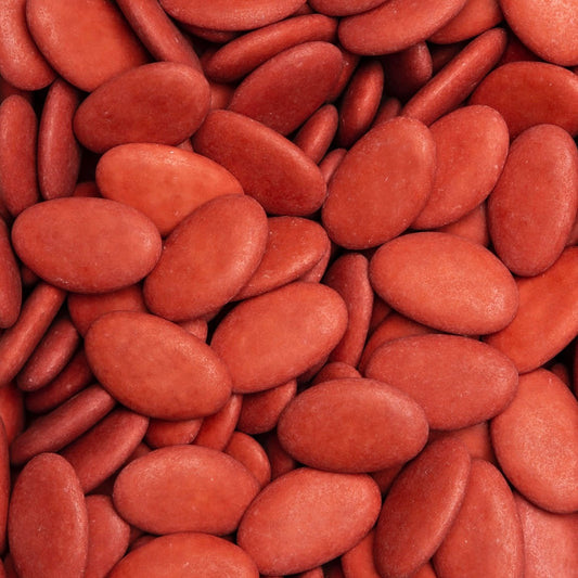 Suikerbonen: Dragees extra Velvet Red voor doopsuiker - Atelier D