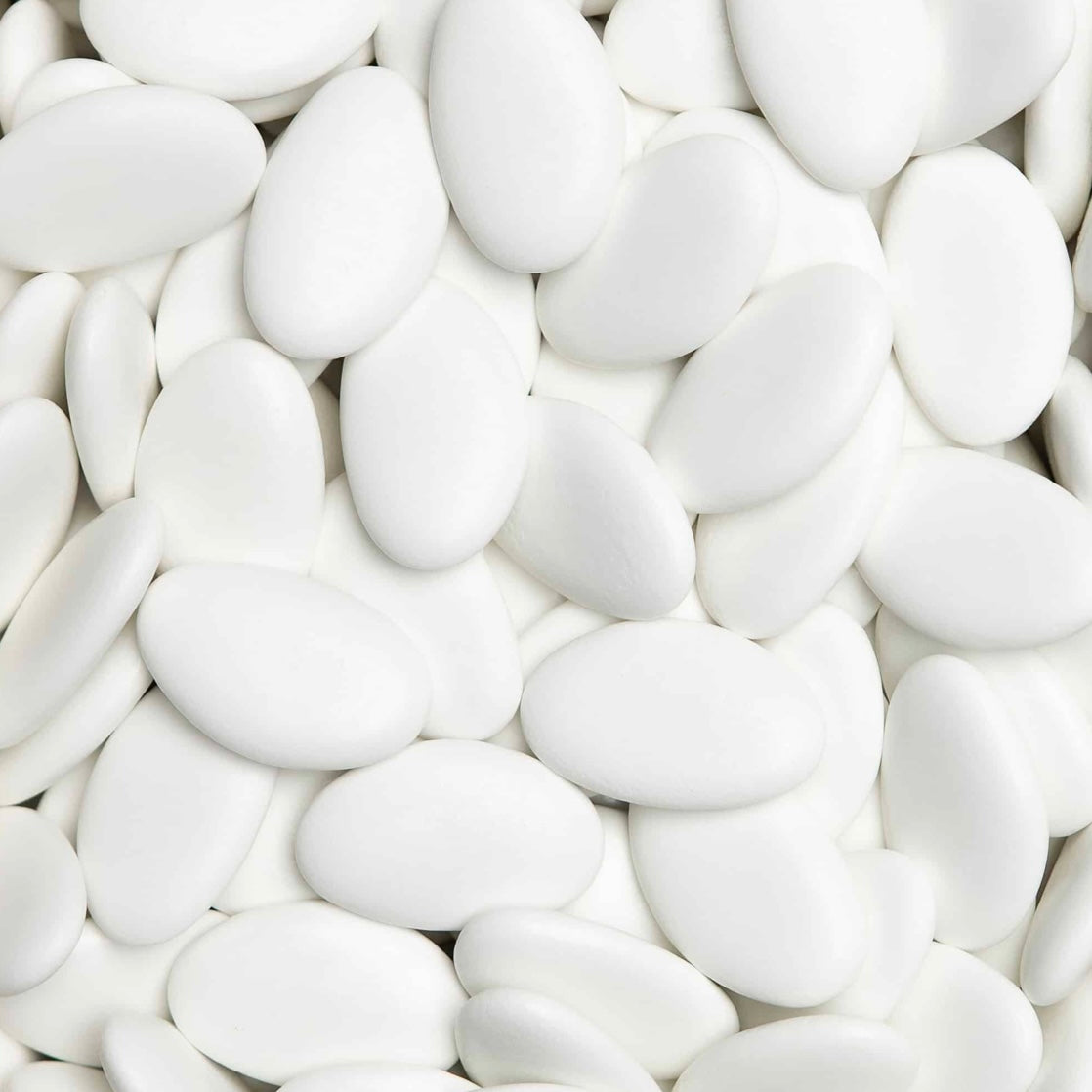 Suikerbonen: Dragees extra Wit Geblonken voor doopsuiker - Atelier D